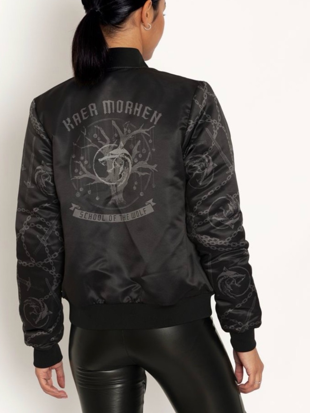 Blackmilk X Witcher: School of The Wolf Shiny Bomber Jacket